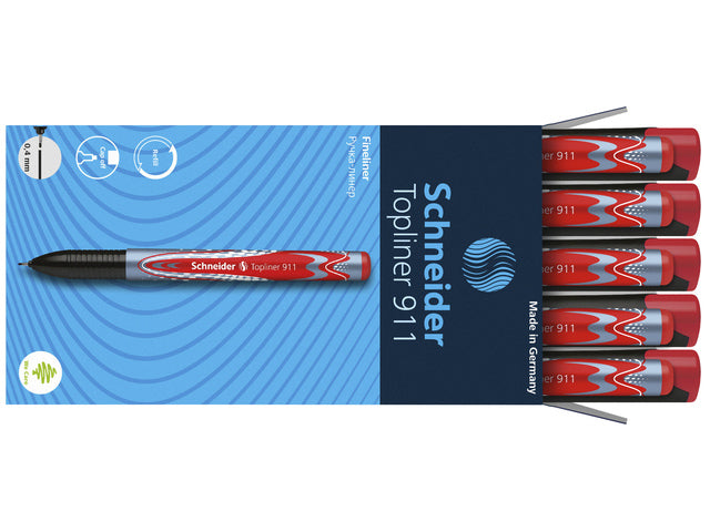 Fineliner Schneider Topliner 911 rot