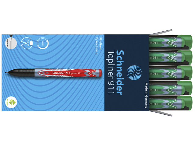Fineliner Schneider Topliner 911 navulbaar grün