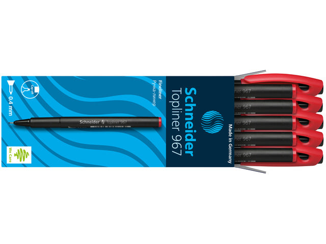 Fineliner Schneider Topliner 967 0,4 mm rot
