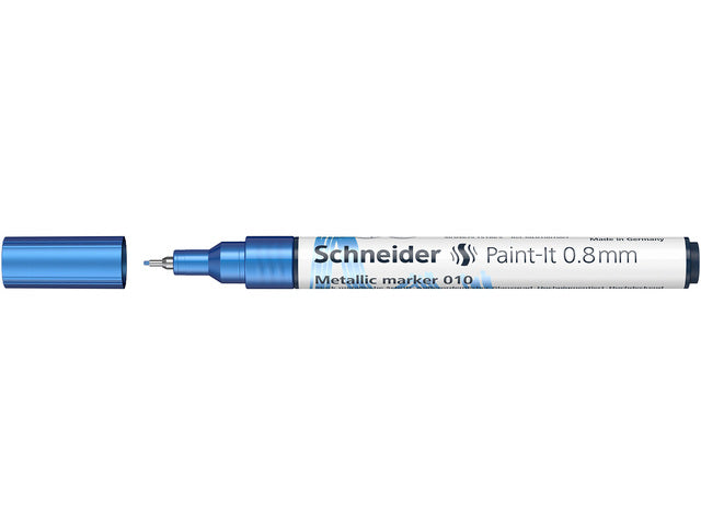 Metallic marker Schneider Paint-it 010 0,8 mm blauw metallic