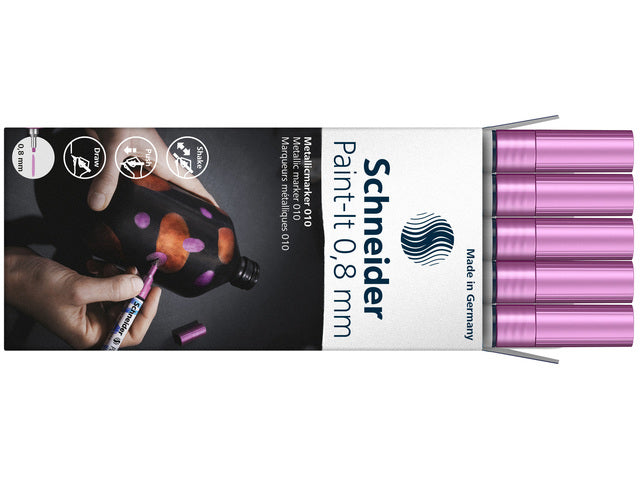 Metallic marker Schneider Paint-it 010 0,8mm paars metallic