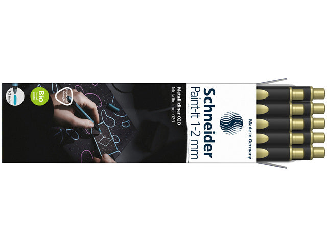 Metallic Liner Schneider Paint-it 020 1-2mm gold metallic