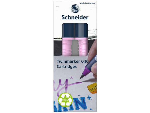 Twinmarker Schneider inktpatroon Paint-it 040 licht magenta 137