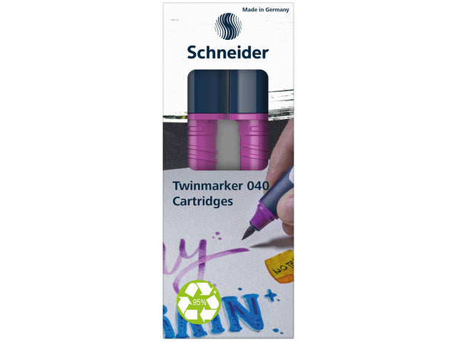 Twinmarker Schneider cartridge Paint-it 040 donker paars 144