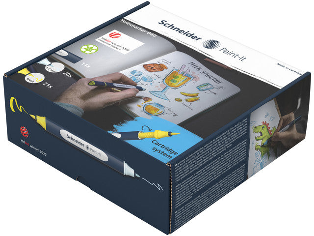Twinmarker Schneider Set Paint-it 040 52 Stück sort. Farbe