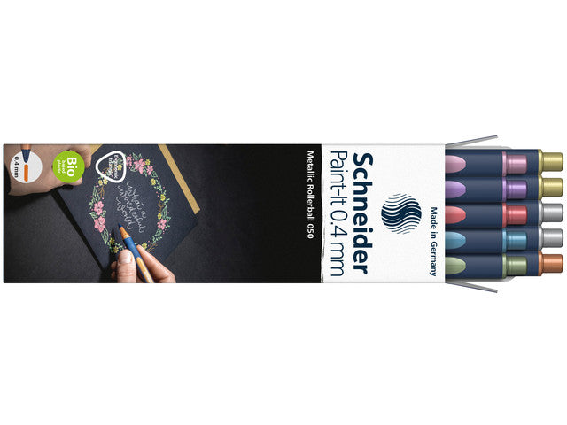 Metallic-Rollerball Schneider Paint-it 050 0,4 mm Dose 10 Stück