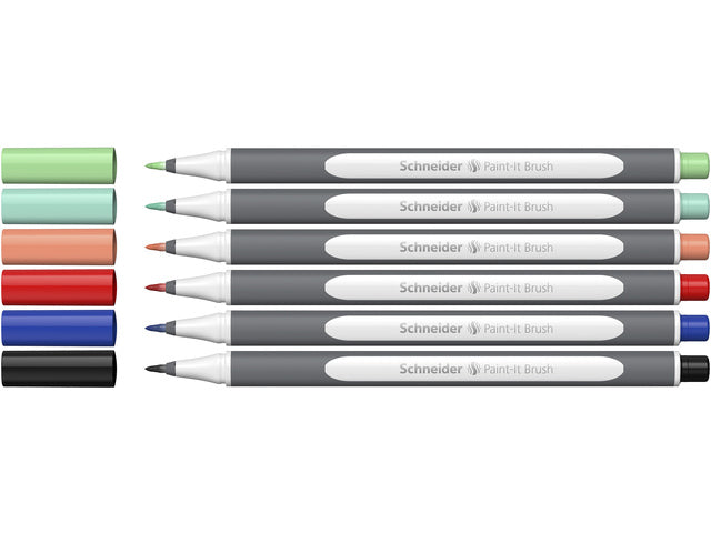 Penseelpen Schneider Paint-it 070 5+1 ass. V02 kartonnen doos