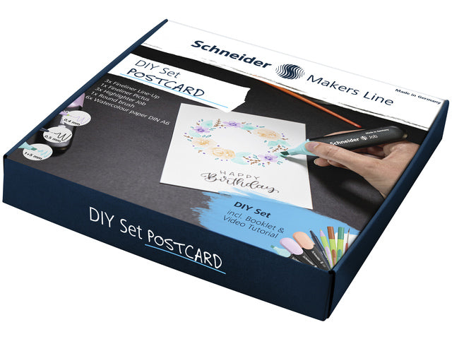 DIY set Schneider ansichtkaarten