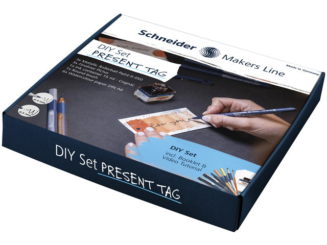 DIY set Schneider geschenk-label