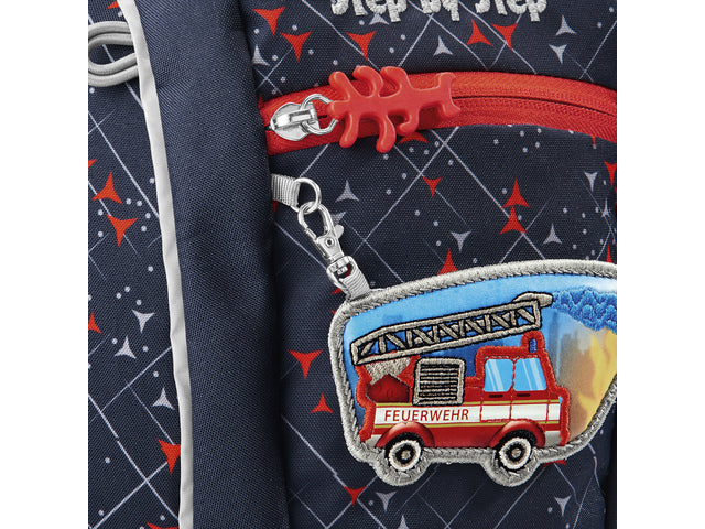 Rugzak Step by Step polyester KIGA MINI Brandweerwagen Finn