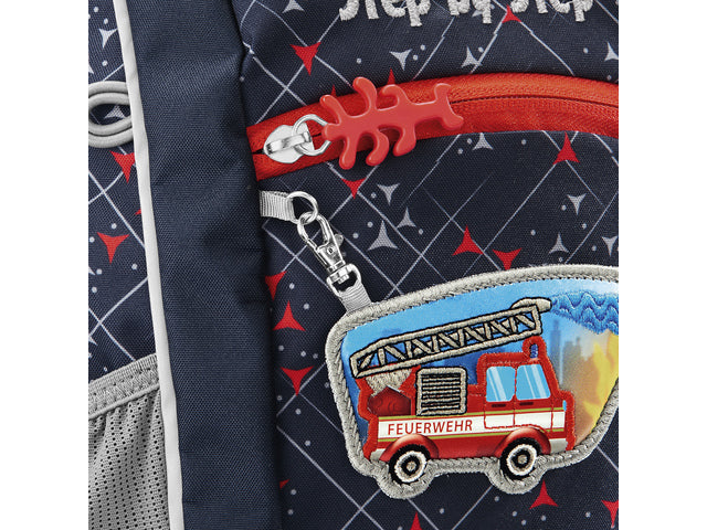 Rugzak Step by Step polyester KIGA MAXI Brandweerwagen Finn