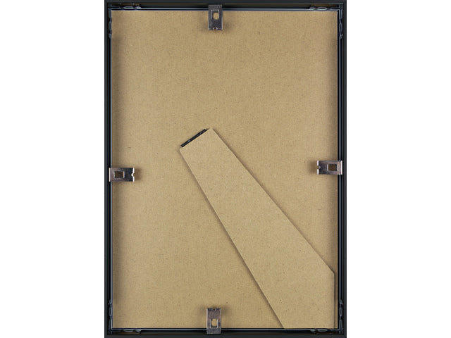 Fotolijst Seco A4 zwartkleurig Geborsteld aluminium. 11 mm