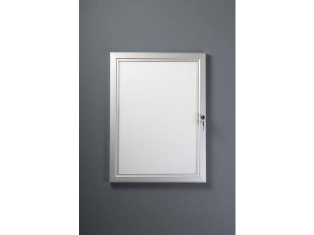 Posterlijst Seco 2x Perspex A4 zilver afsluitbaar