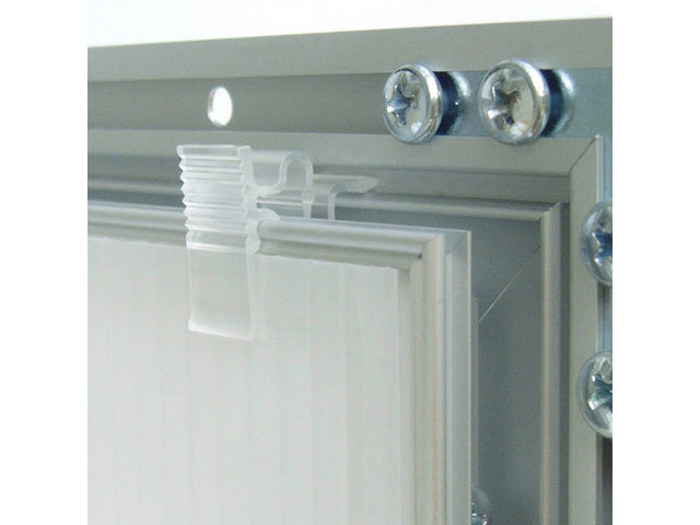Posterlijst Seco 2x Perspex A4 zilver afsluitbaar