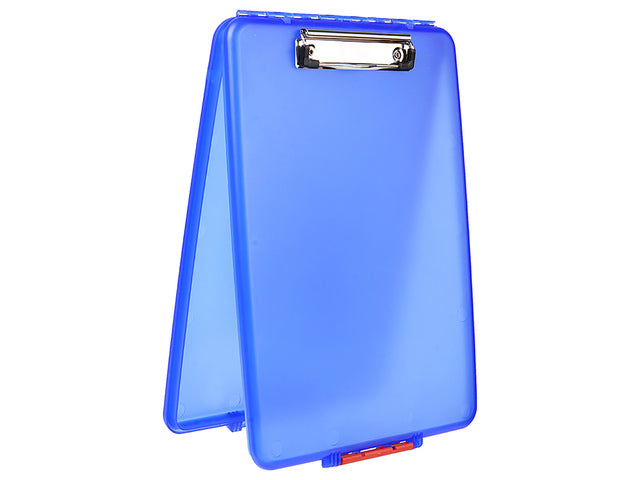 Klembord Seco A4 blauw met opbergvak slimline