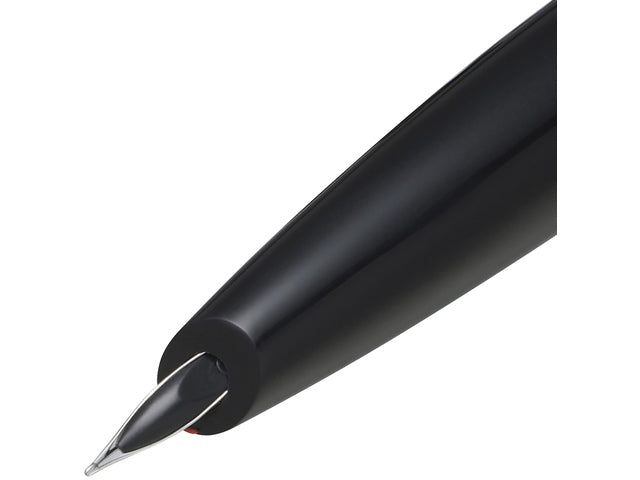 Vulpen SHEAFFER Icon E9108 F Mattschwarzer Lack mit roten PVD-Besatz