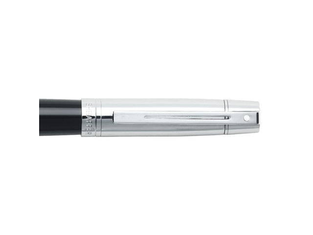 Vulpen SHEAFFER 300 E9314 F Zwarte cilinder chromen dop verchroomd