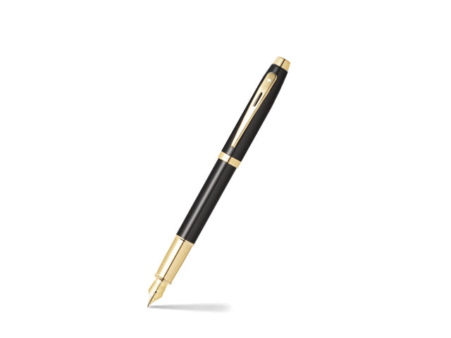 Vulpen SHEAFFER 100 E9322 M Glanzend zwart goudkleurig