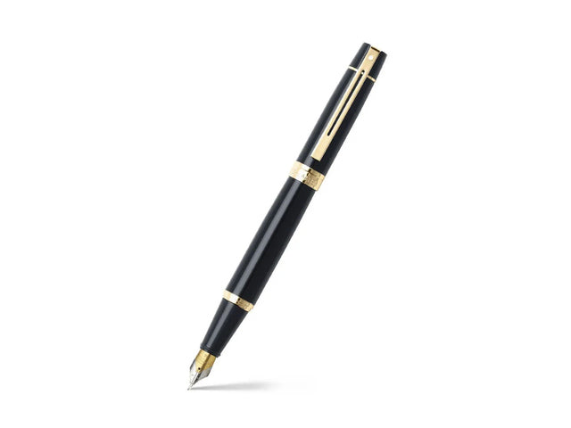 Vulpen SHEAFFER 300 E9325 M Glanzend zwart goudkleurig