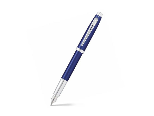 Vulpen SHEAFFER 100 E9339 M Glanzende blauwe lak verchroomd