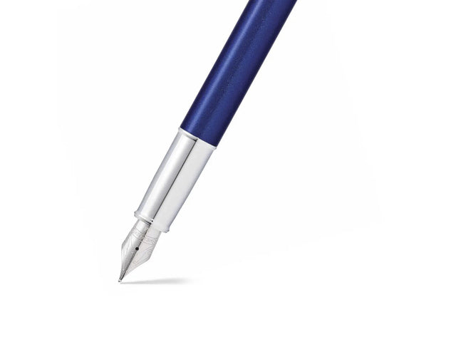 Vulpen SHEAFFER 100 E9339 M Glanzende blauwe lak verchroomd