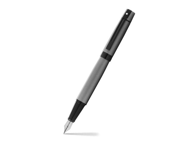 Vulpen SHEAFFER 300 E9345 F Matgrijs lak gepolijst zwart