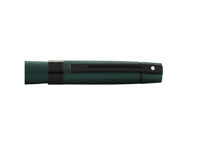 Vulpen SHEAFFER 300 E9346 F Mat groene lak gepolijst zwart