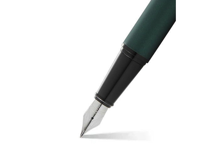 Vulpen SHEAFFER 300 E9346 F Mattgrüner Lack schwarz poliert