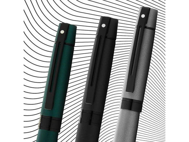 Vulpen SHEAFFER 300 E9346 M Mat groene lak gepolijst zwart
