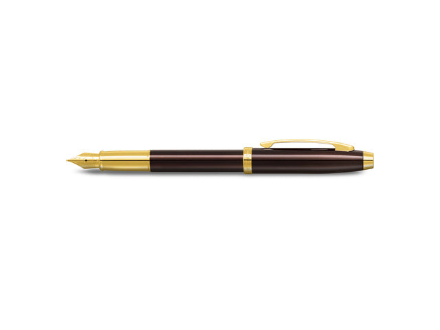 Vulpen SHEAFFER 100 E9370 M Koffiebruin PVD goud