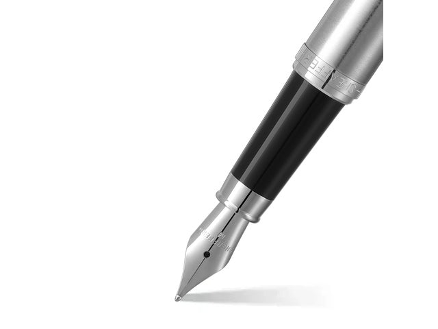 Vulpen SHEAFFER VFM E9426 M Geborsteld chroom verchroomd