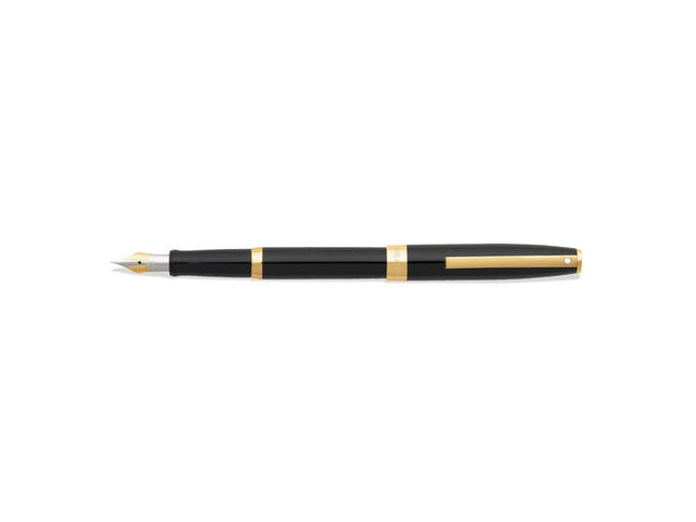 Vulpen SHEAFFER Sagaris E9471 F Glanzend zwart goudkleurig