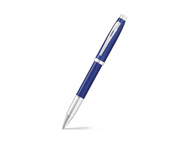Rollerball SHEAFFER 100 E9339 Blauer Lack glänzend verchromt