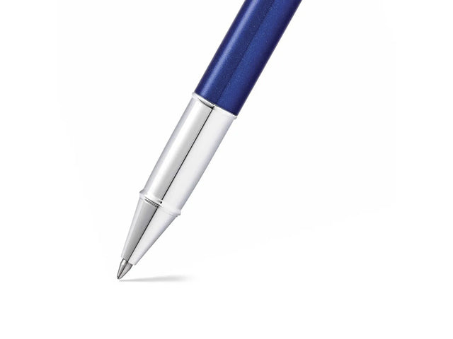 Rollerball SHEAFFER 100 E9339 Blauer Lack glänzend verchromt