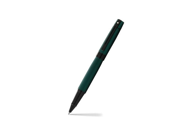 Rollerball SHEAFFER 300 E9346 Mattgrüner Lack poliert schwarz