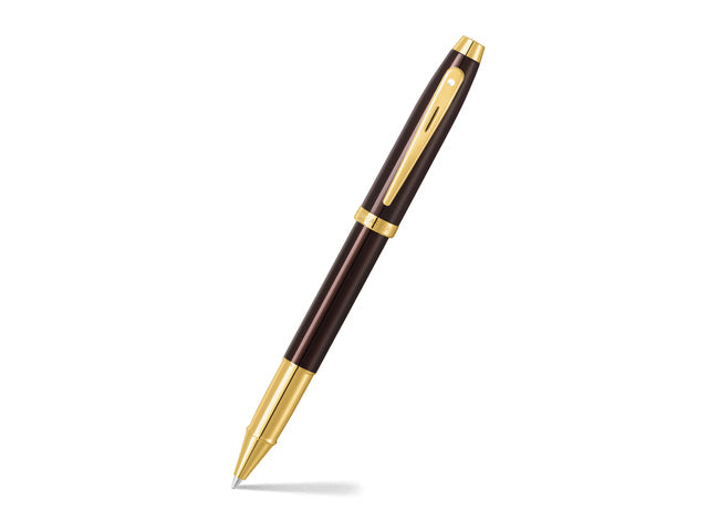 Tintenroller SHEAFFER 100 E9370 Kaffeebraun PVD Gold