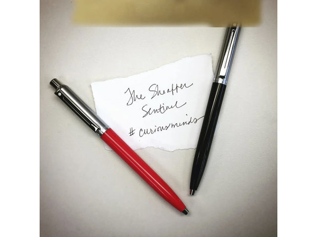 Balpen SHEAFFER SENTINEL 321 Zwart geborsteld chroom verchroomd