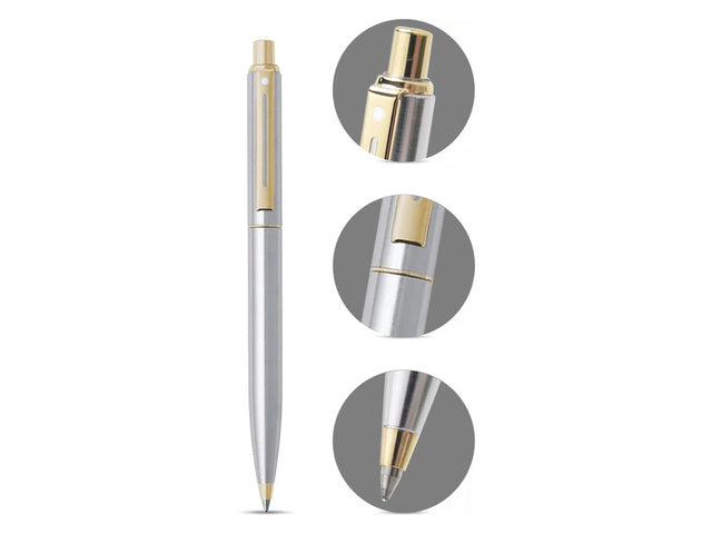 Balpen SHEAFFER SENTINEL 325 geborsteld chroom goud tinten