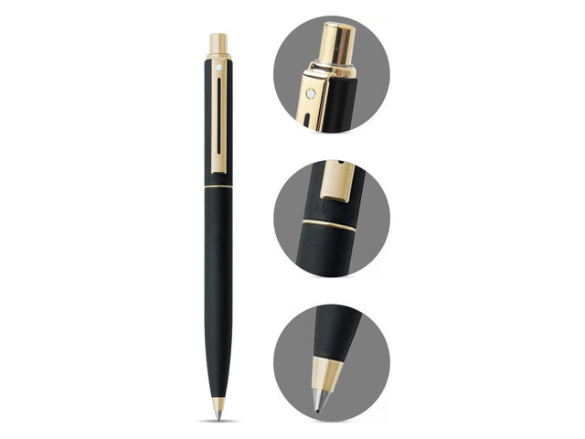 Balpen SHEAFFER SENTINEL 327 mat zwart chroom goud tinten