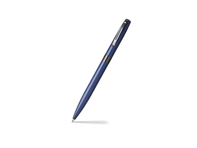 Balpen SHEAFFER Reminder E9018 Matblauwe lak zwarte PVD-coating