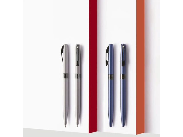 Balpen SHEAFFER Reminder E9019 Matgrijze lak zwarte PVD-coating