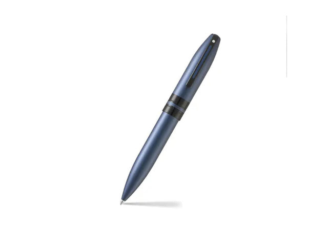 Balpen SHEAFFER Icon E9110 Matblauwe lak zwarte afwerking