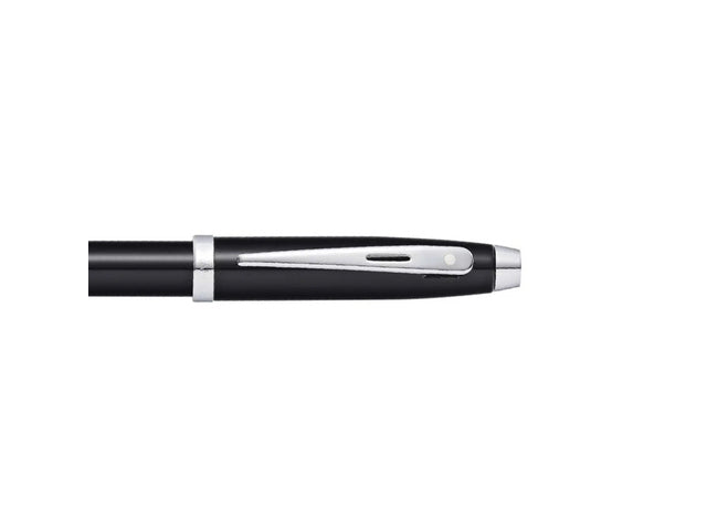 Balpen SHEAFFER 100 E9338 Glanzend zwart gelakt verchroomd