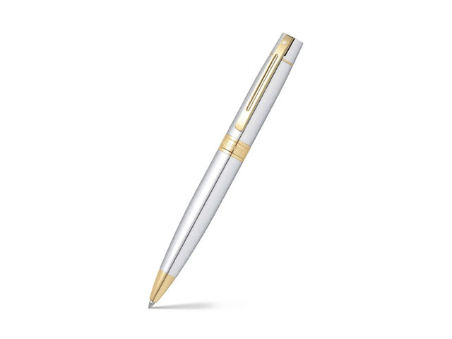 Balpen SHEAFFER 300 E9342 Glanzend chroom goudkleurig