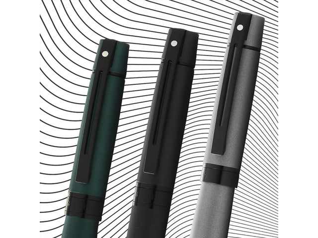 Balpen SHEAFFER 300 E9346 Matte Green lak gepolijst zwart