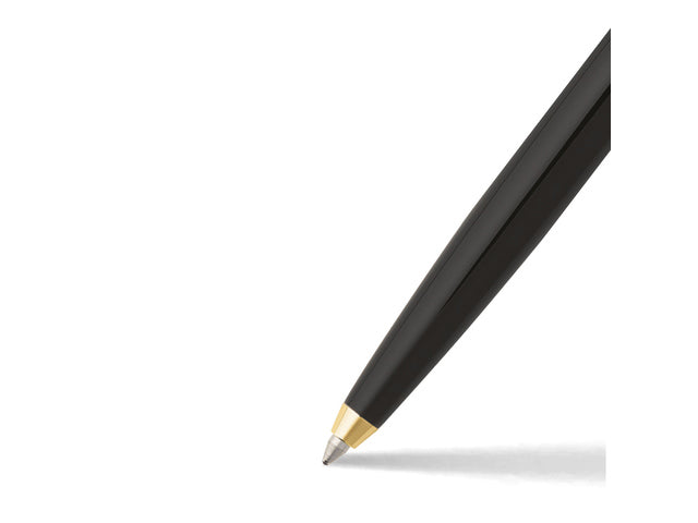Balpen SHEAFFER Sagaris E9475 Glanzende zwarte chromen dop met gouden afwerking