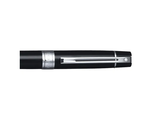 Balpen Giftset Sheaffer 300 Balpen Giftset SHEAFFER 300 G9312 Helder chroom goudkleur met lederen penetui