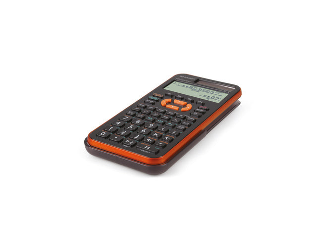 Rekenmachine Sharp ELW531XGYR zwart-oranje wetenschappelijke schrijfweergave