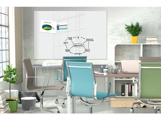 Glasmagneetbord Be!Board superwit 1800x1200x9mm incl 2 magneten