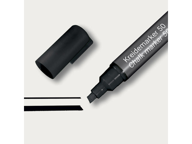 Krijtstift Sigel 1stuk zwart pruik punt 1-5 mm